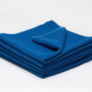 Blue Waffle Cloths (Polishing) Pack of 5