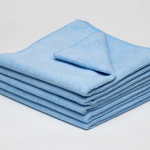 Blue Microfibre Cloths Pack of 5
